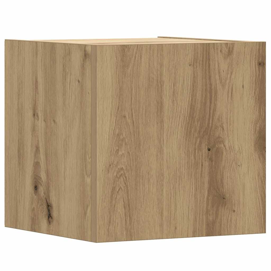 8-dijelni set TV ormarića montiran na zid Artisan Oak