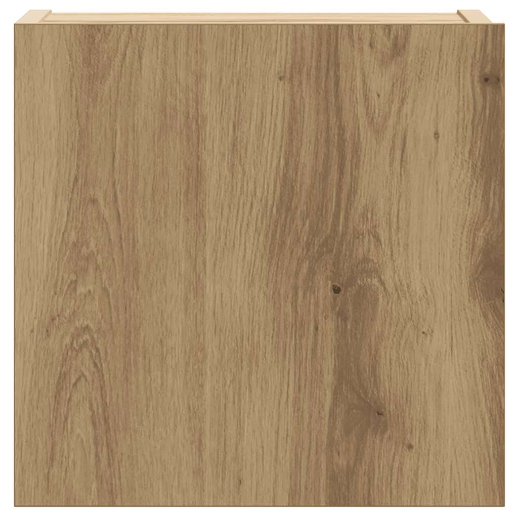 8-dijelni set TV ormarića montiran na zid Artisan Oak