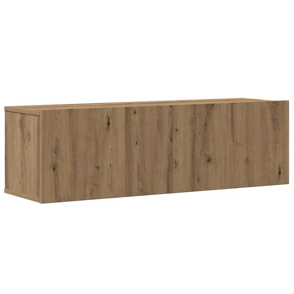 8-dijelni set TV ormarića montiran na zid Artisan Oak