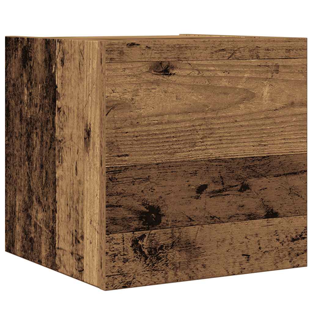 4-dijelni zidni set TV ormarić konstruirano drvo