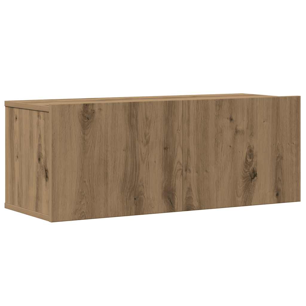 4-dijelni set TV ormarića montiran na zid Artisan Oak