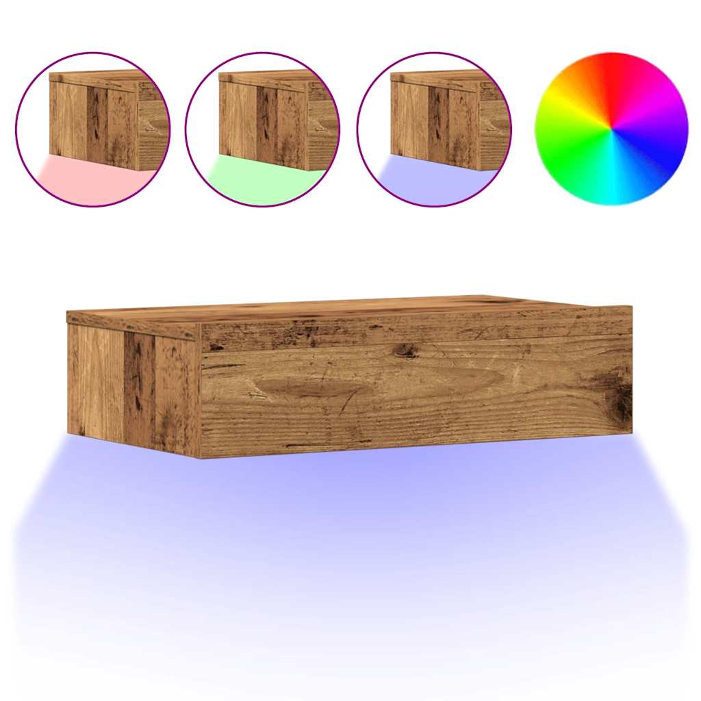 Noćni ormarić staro drvo 60x35 cm izrađeno drvo