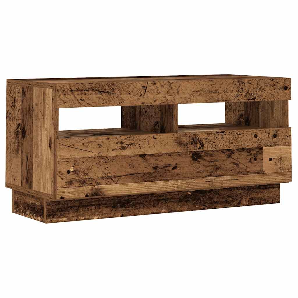 TV ormarić LED boja drva 180x35x40 cm konstruirano drvo