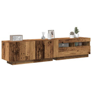 TV ormarić LED boja drva 180x35x40 cm konstruirano drvo