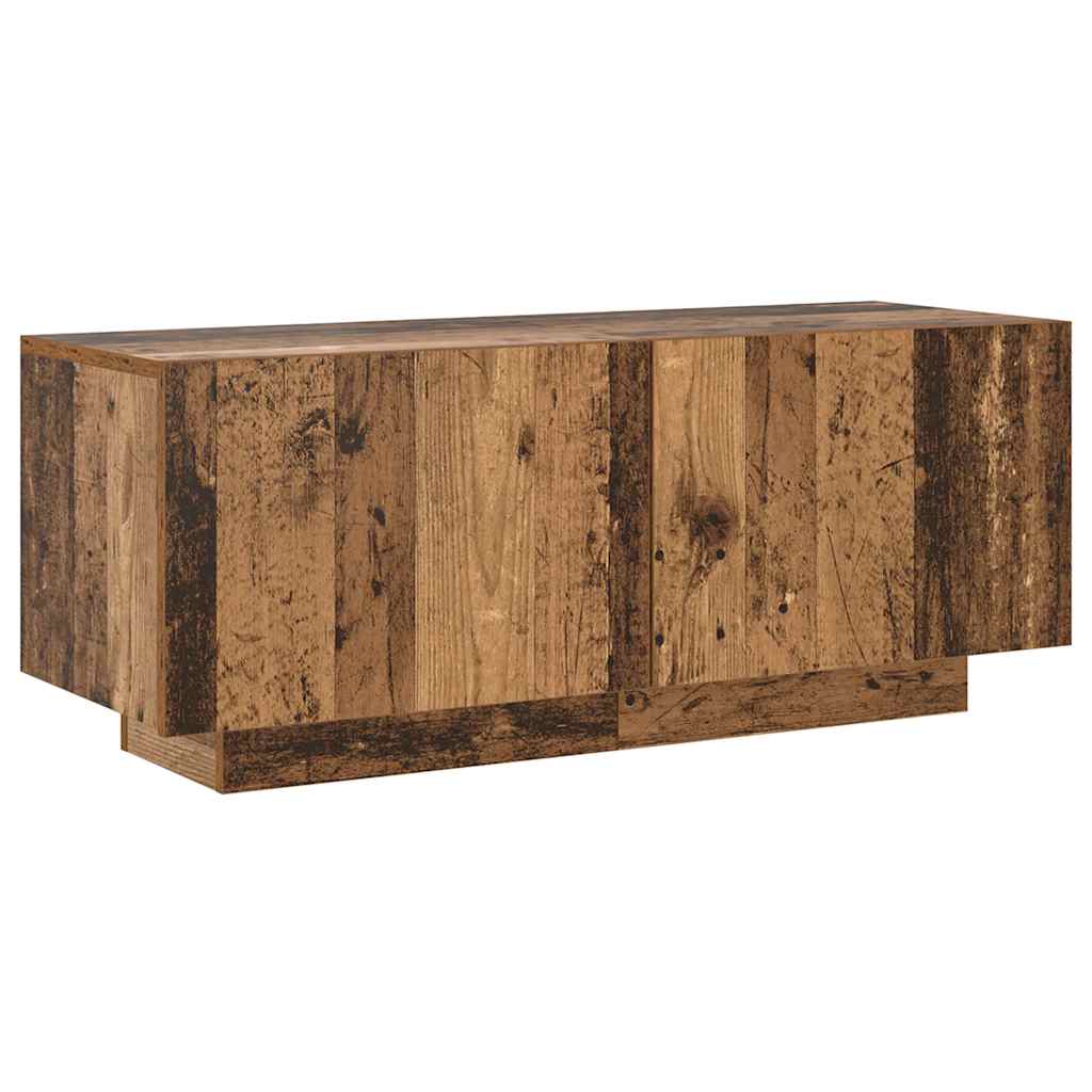 TV ormarić LED boja drva 200x35x40 cm konstruirano drvo