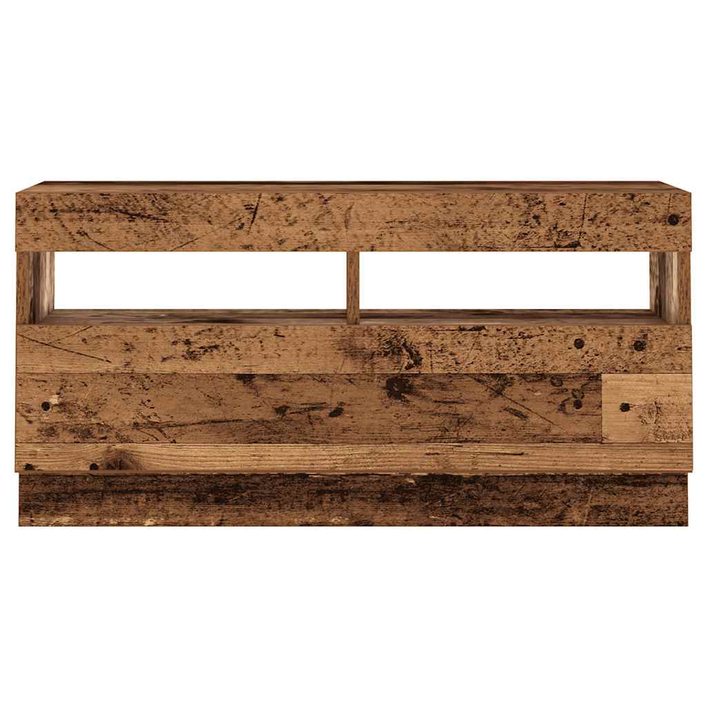 TV ormarić LED boja drva 260x35x40 cm konstruirano drvo