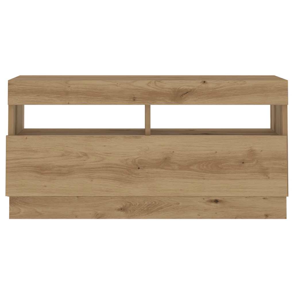 TV ormarić LED boja hrasta 260x35x40 cm konstruirano drvo