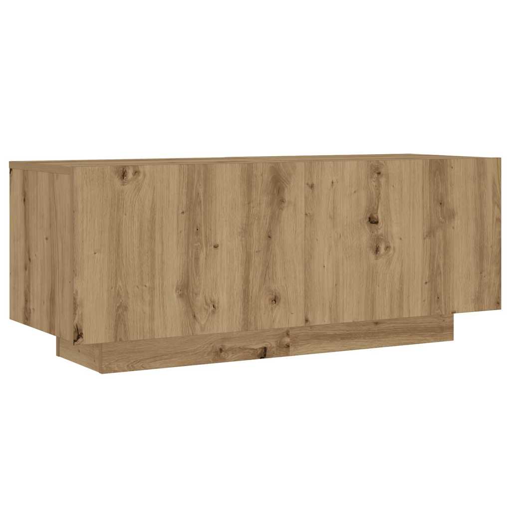 TV ormarić LED boja hrasta 260x35x40 cm konstruirano drvo