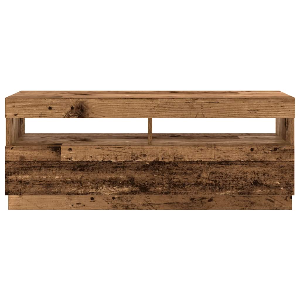 TV ormarić LED boja drva 300x35x40 cm konstruirano drvo