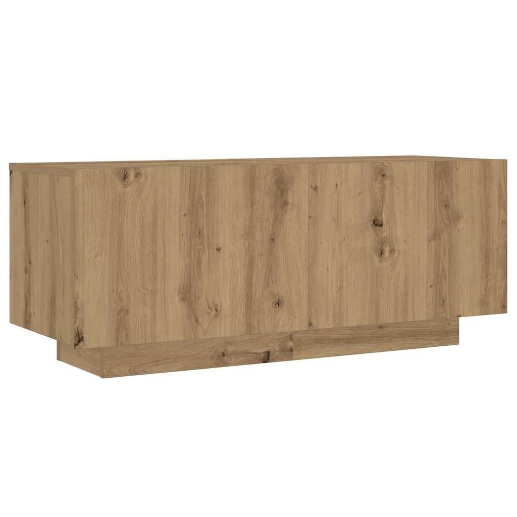 TV ormarić s LED svjetlima Artisan hrast 300x35x40 cm