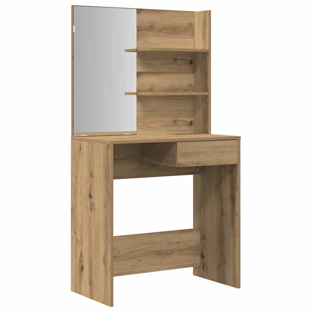 Set toaletnog stolića Artisan hrast konstruirano drvo