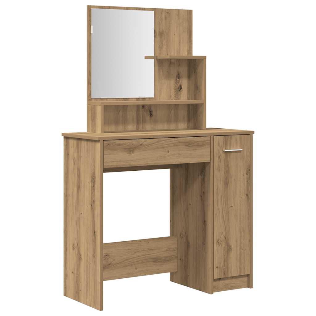 Set toaletnog stolića Artisan hrast konstruirano drvo