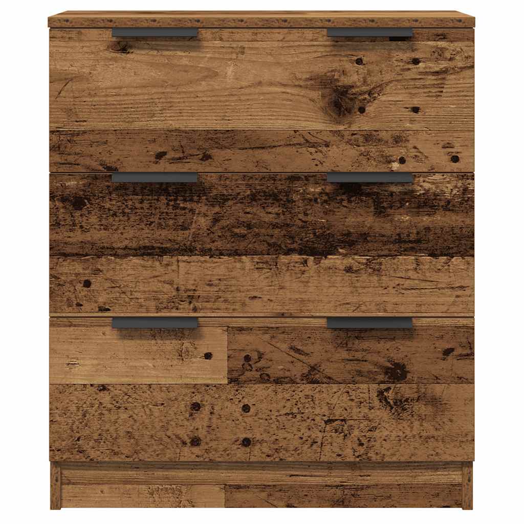 Komoda 3 kom staro drvo 60x30x70 cm konstruirano drvo