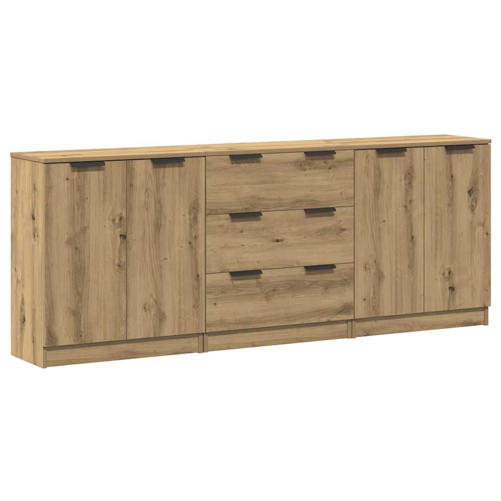 Kreveta 3 pcs 180 x 30 x 70 cm Konstruirano drvo