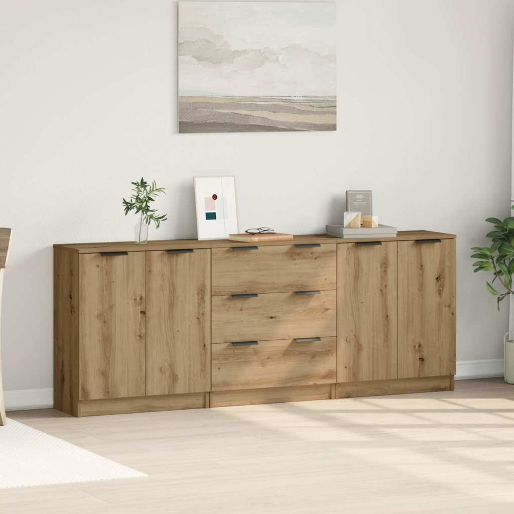 Kreveta 3 pcs 180 x 30 x 70 cm Konstruirano drvo