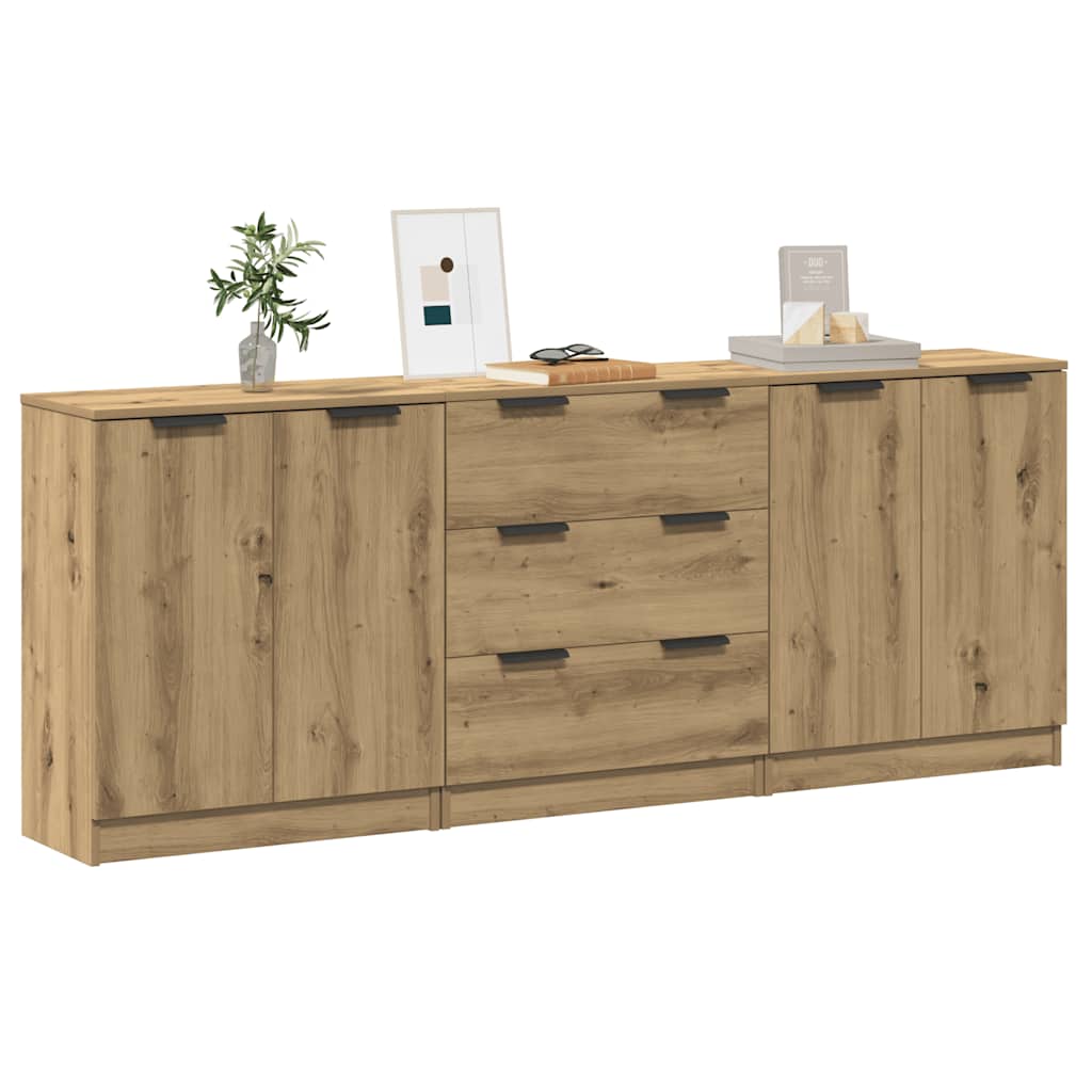 Kreveta 3 pcs 180 x 30 x 70 cm Konstruirano drvo