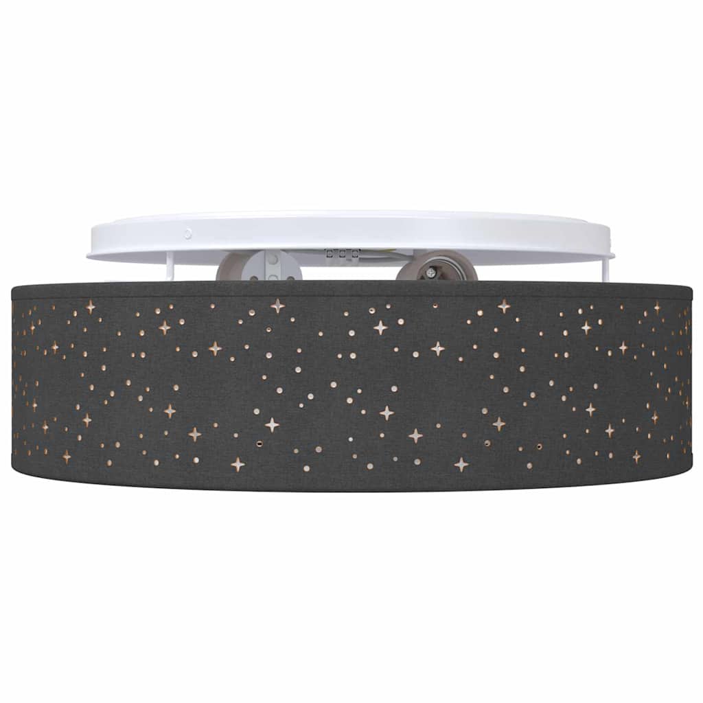 Stropna svjetiljka Crna 38 x 38 x 13,5 cm tkanina