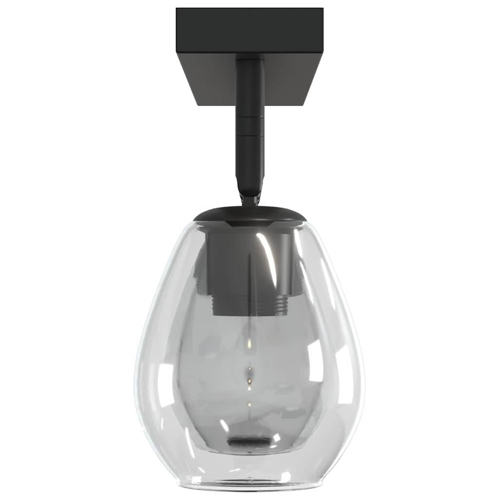 Stropni reflektor Crna 54 x 13 x 26 cm Staklo i Metal