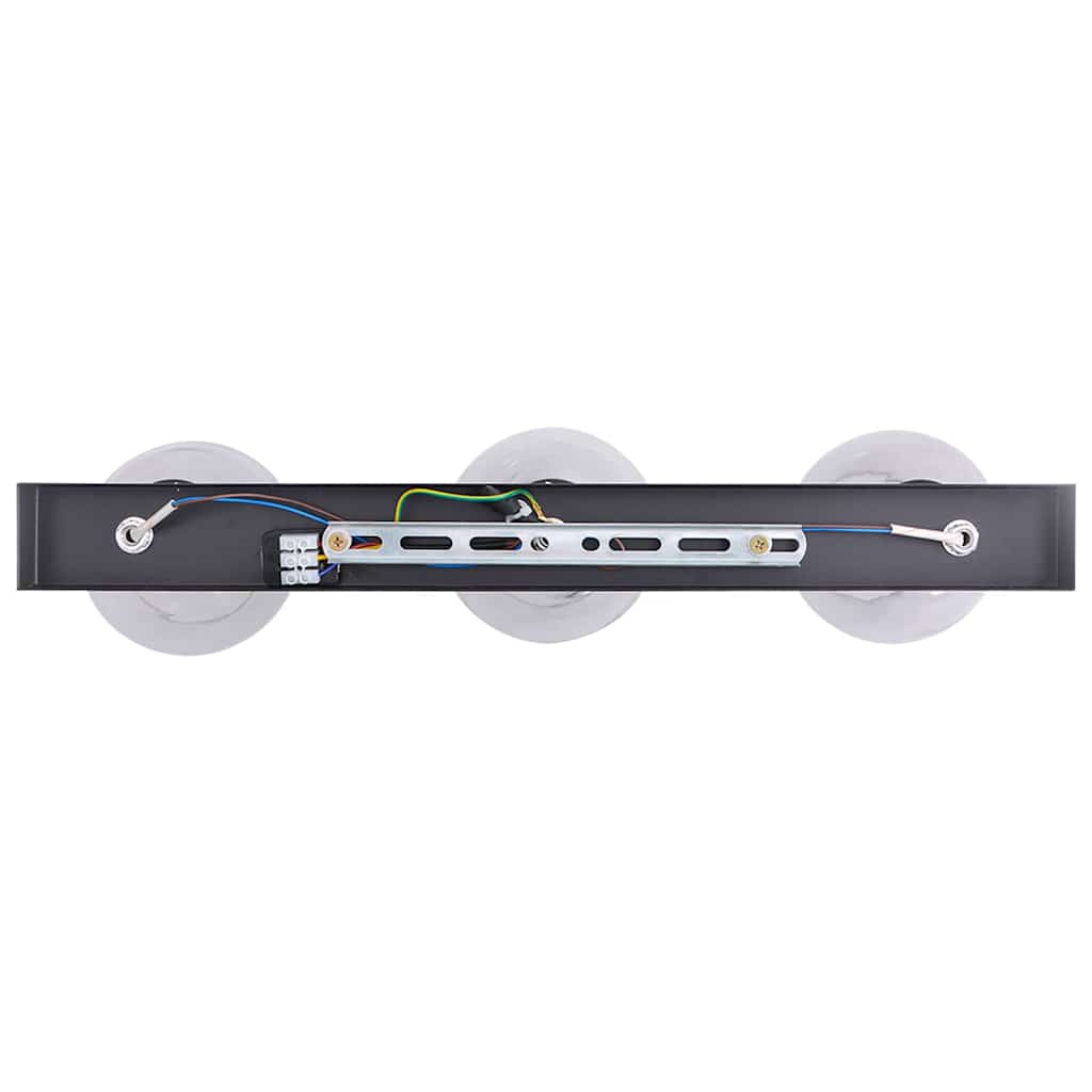 Stropni reflektor Crna 54 x 13 x 26 cm Staklo i Metal
