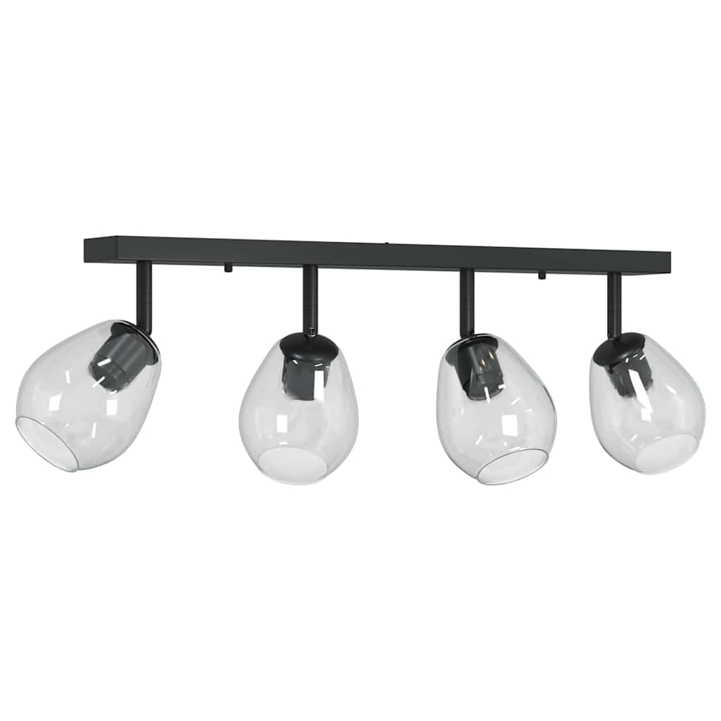 Stropni reflektor Crna 73.5 x 13 x 26 cm Staklo i Metal