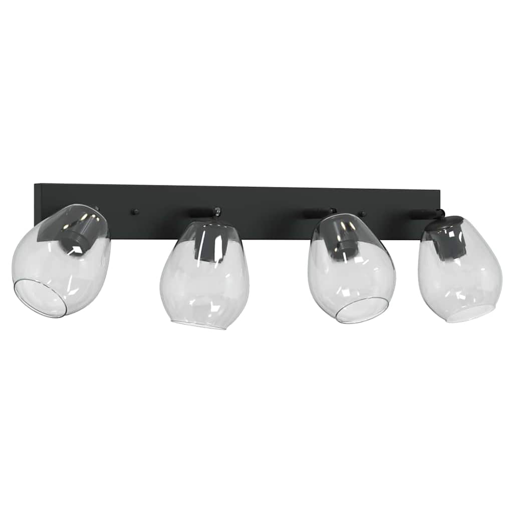 Stropni reflektor Crna 73.5 x 13 x 26 cm Staklo i Metal