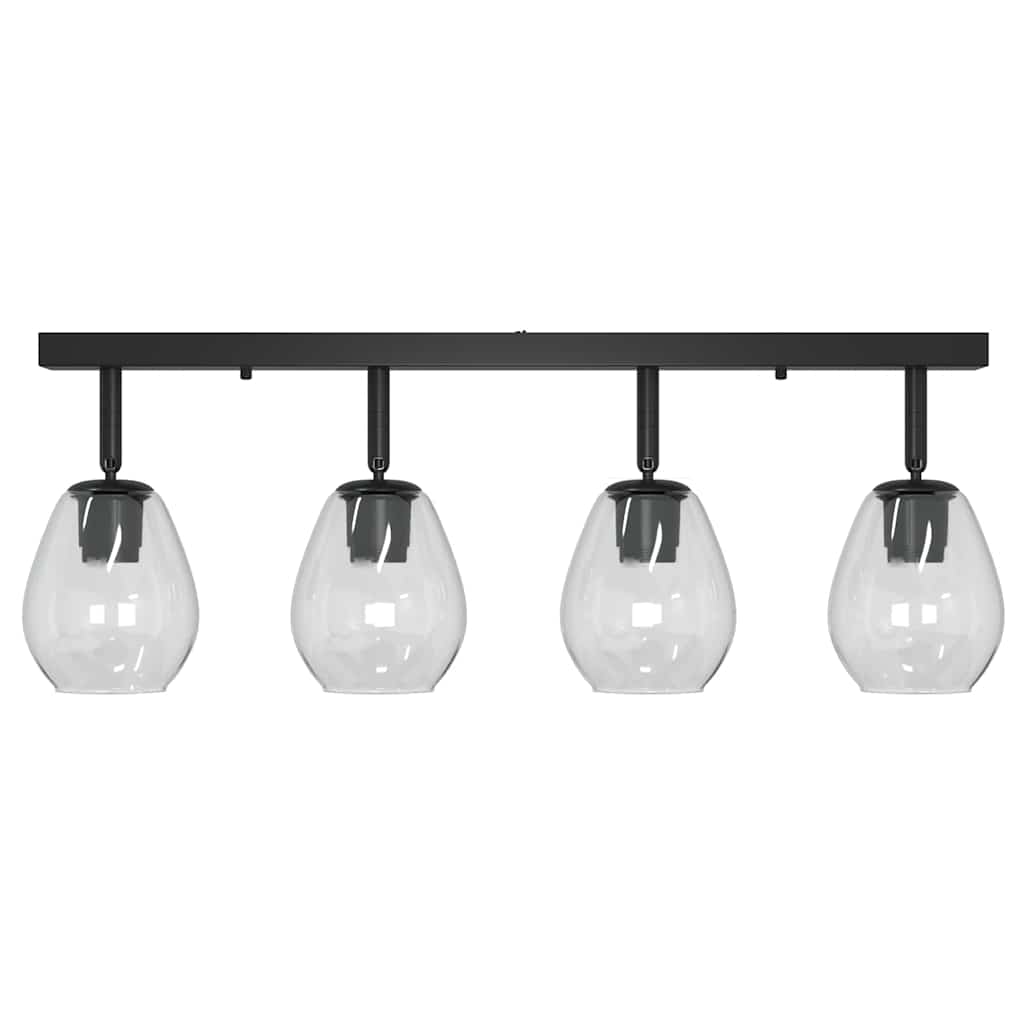 Stropni reflektor Crna 73.5 x 13 x 26 cm Staklo i Metal