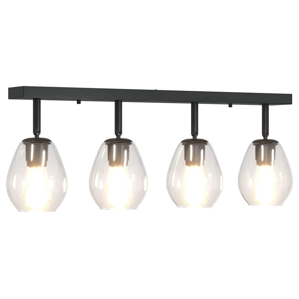 Stropni reflektor Crna 73.5 x 13 x 26 cm Staklo i Metal