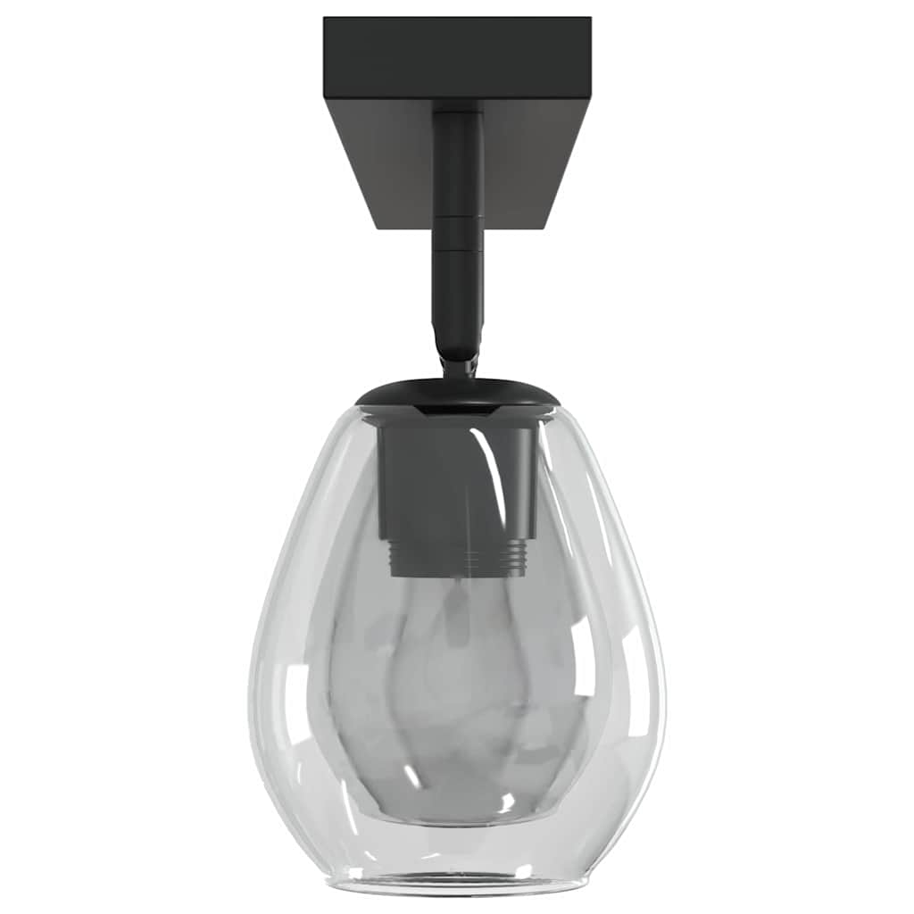 Stropni reflektor Crna 73.5 x 13 x 26 cm Staklo i Metal