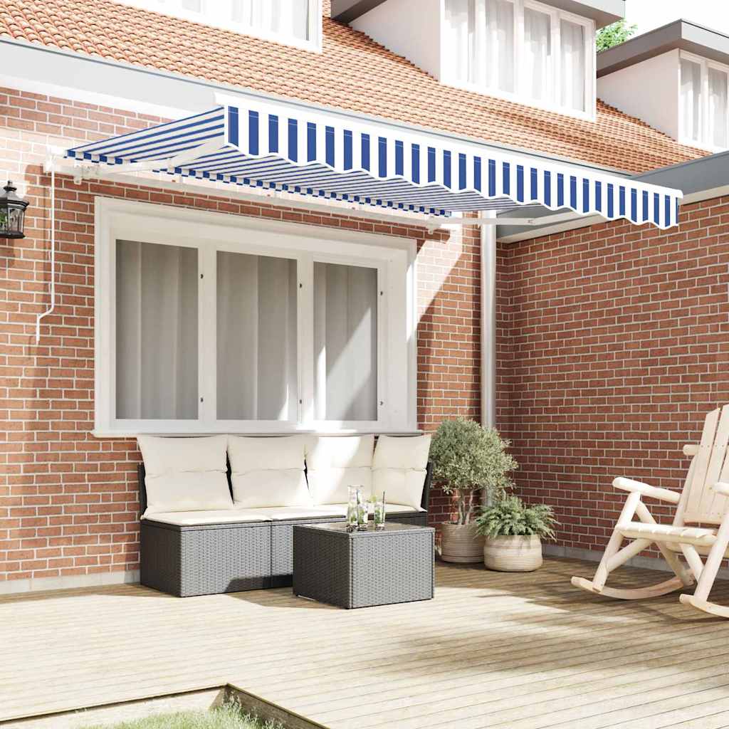 Zamjensko platno za tendu Plava i bijela 3 x 2 m Poliester