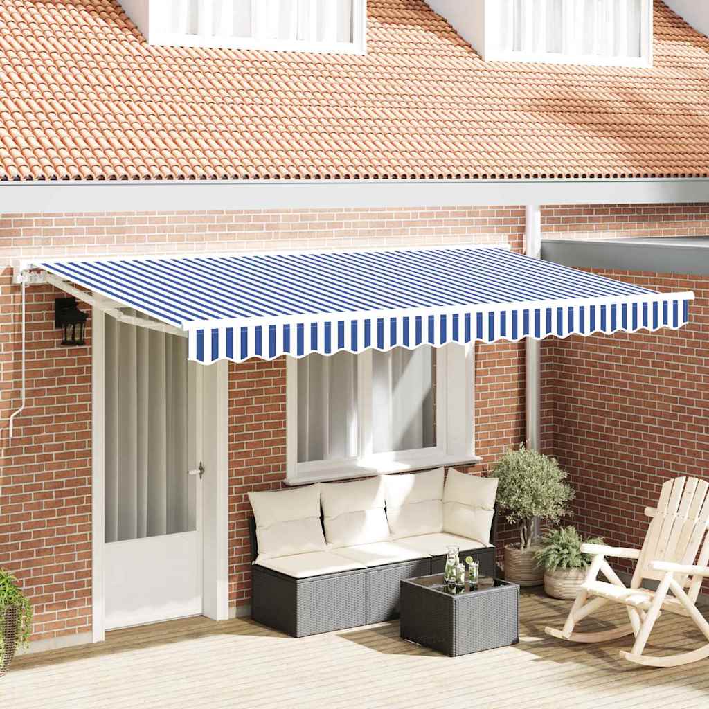 Zamjensko platno za tendu Plava i bijela 4 x 2 m Poliester