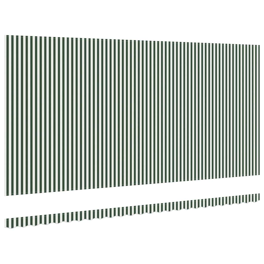 Zamjensko platno za tendu Zelena i bijela 6 x 3 m Poliester