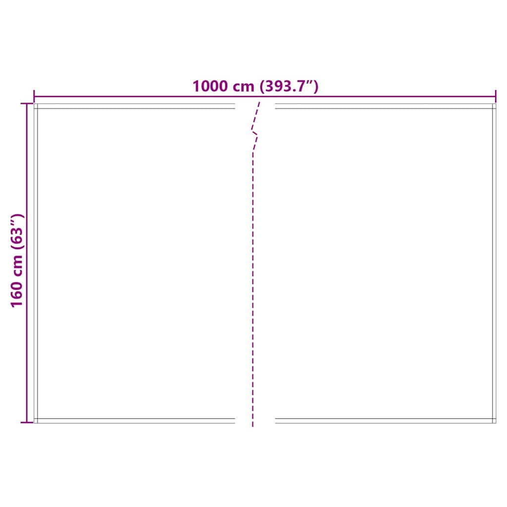 Zamjensko platno za tendu Crvena 1000 x 160 cm Poliester