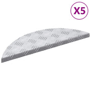 Stepenica Polumjesec 5 pcs Srebrno 60 x 18 x 2,5 cm Aluminij