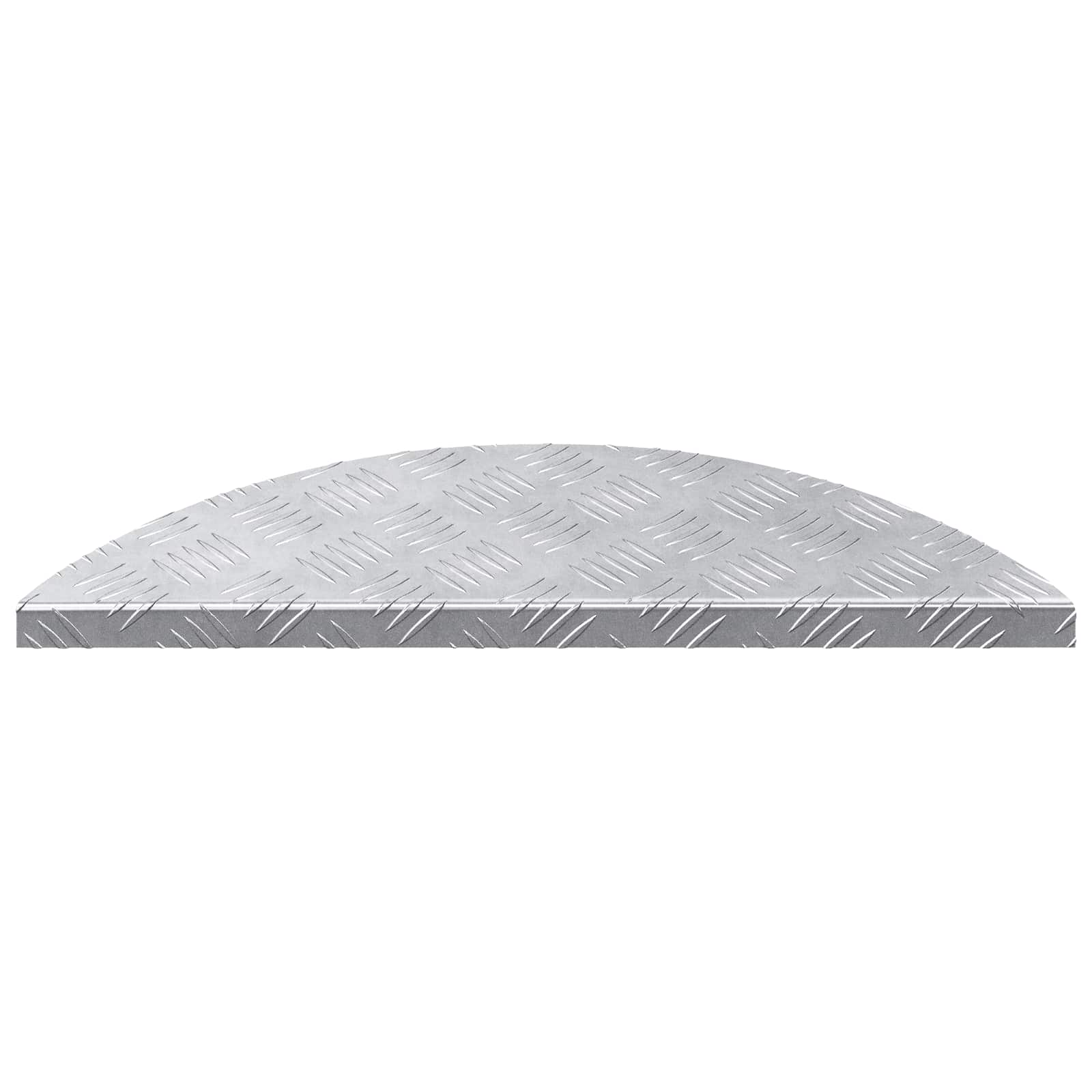 Stepenica Polumjesec 5 pcs Srebrno 60 x 18 x 2,5 cm Aluminij
