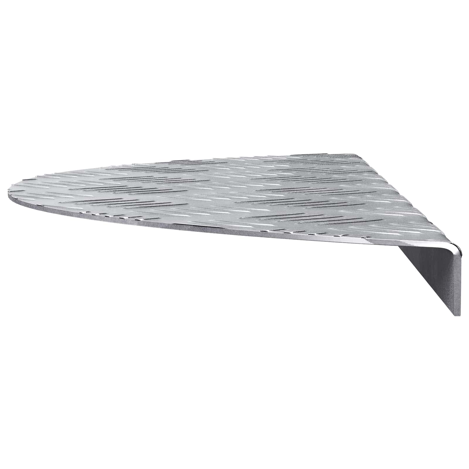 Stepenica Polumjesec 5 pcs Srebrno 60 x 18 x 2,5 cm Aluminij