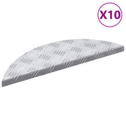 Stepenica Polumjesec 10 pcs Srebrno 60 x 18 x 2,5 cm Aluminij