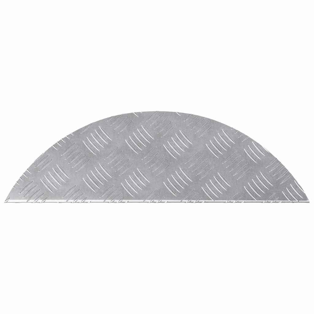 Stepenica Polumjesec 15 pcs Srebrno 60 x 18 x 2,5 cm Aluminij