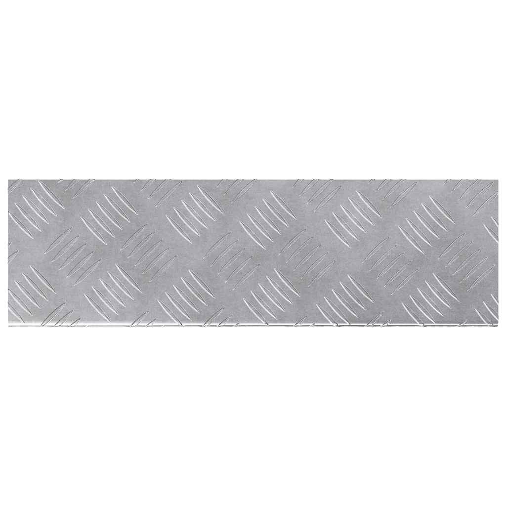 Stepenica Pravokutni 10 pcs Srebrno 60 x 18 x 2,5 cm Aluminij