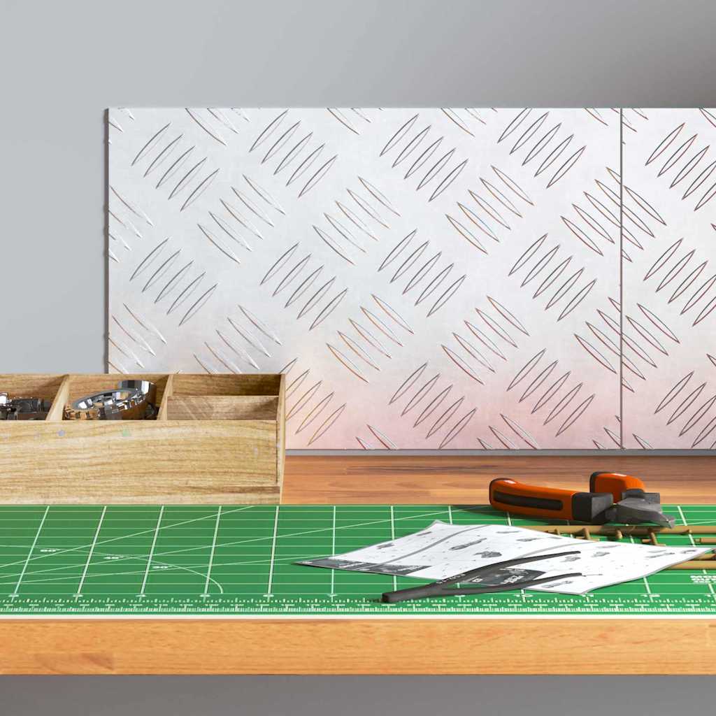 Stepenica Pravokutni 2 pcs Srebrno 30 x 20 cm Aluminij