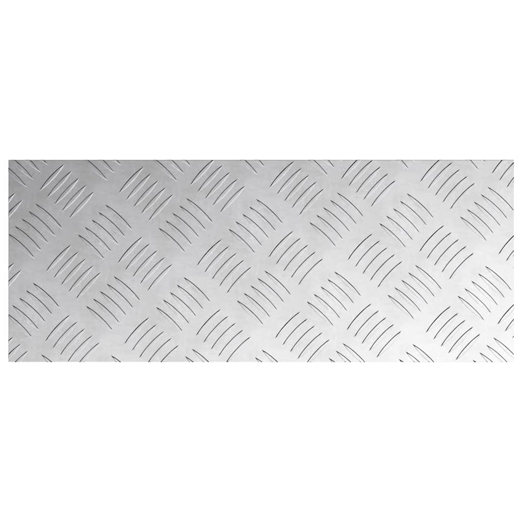 Stepenica Pravokutni 2 pcs Srebrno 50 x 20 cm Aluminij