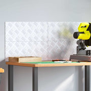 Stepenica Pravokutni 4 pcs Srebrno 50 x 20 cm Aluminij
