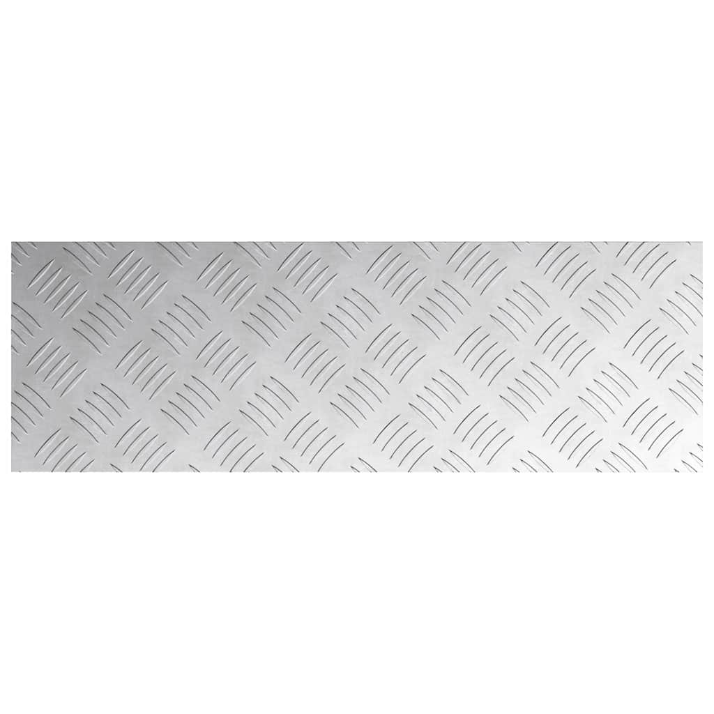 Stepenica Pravokutni 4 pcs Srebrno 60 x 20 cm Aluminij