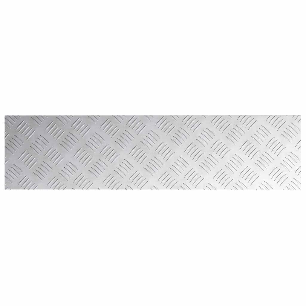 Stepenica Pravokutni 2 pcs Srebrno 80 x 20 cm Aluminij