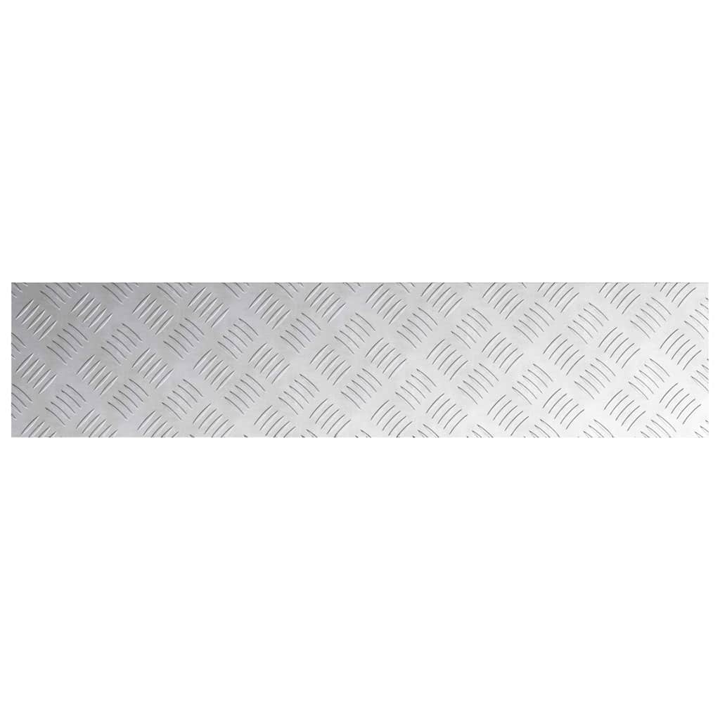 Stepenica Pravokutni 2 pcs Srebrno 90 x 20 cm Aluminij