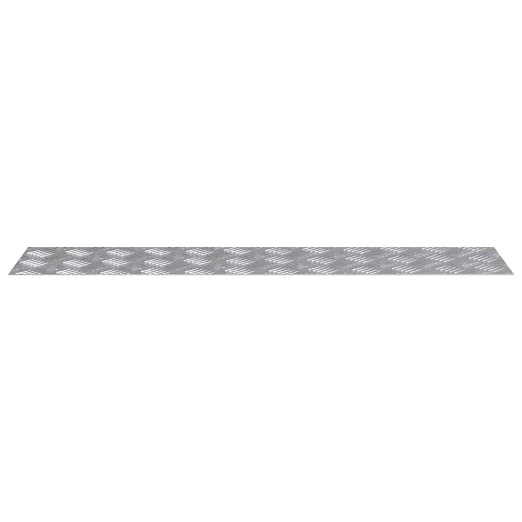 Stepenica Pravokutni 4 pcs Srebrno 90 x 20 cm Aluminij