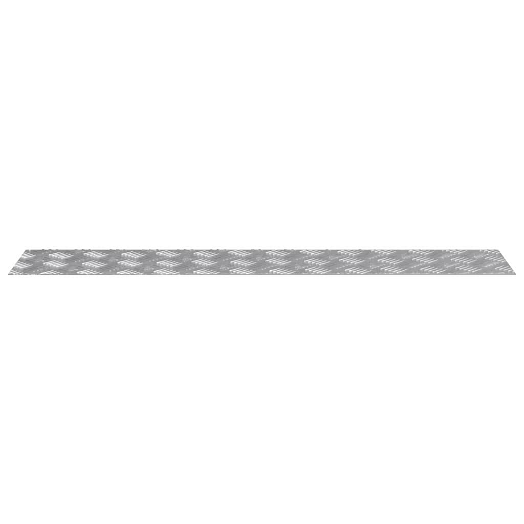Stepenica Pravokutni 4 pcs Srebrno 100 x 20 cm Aluminij