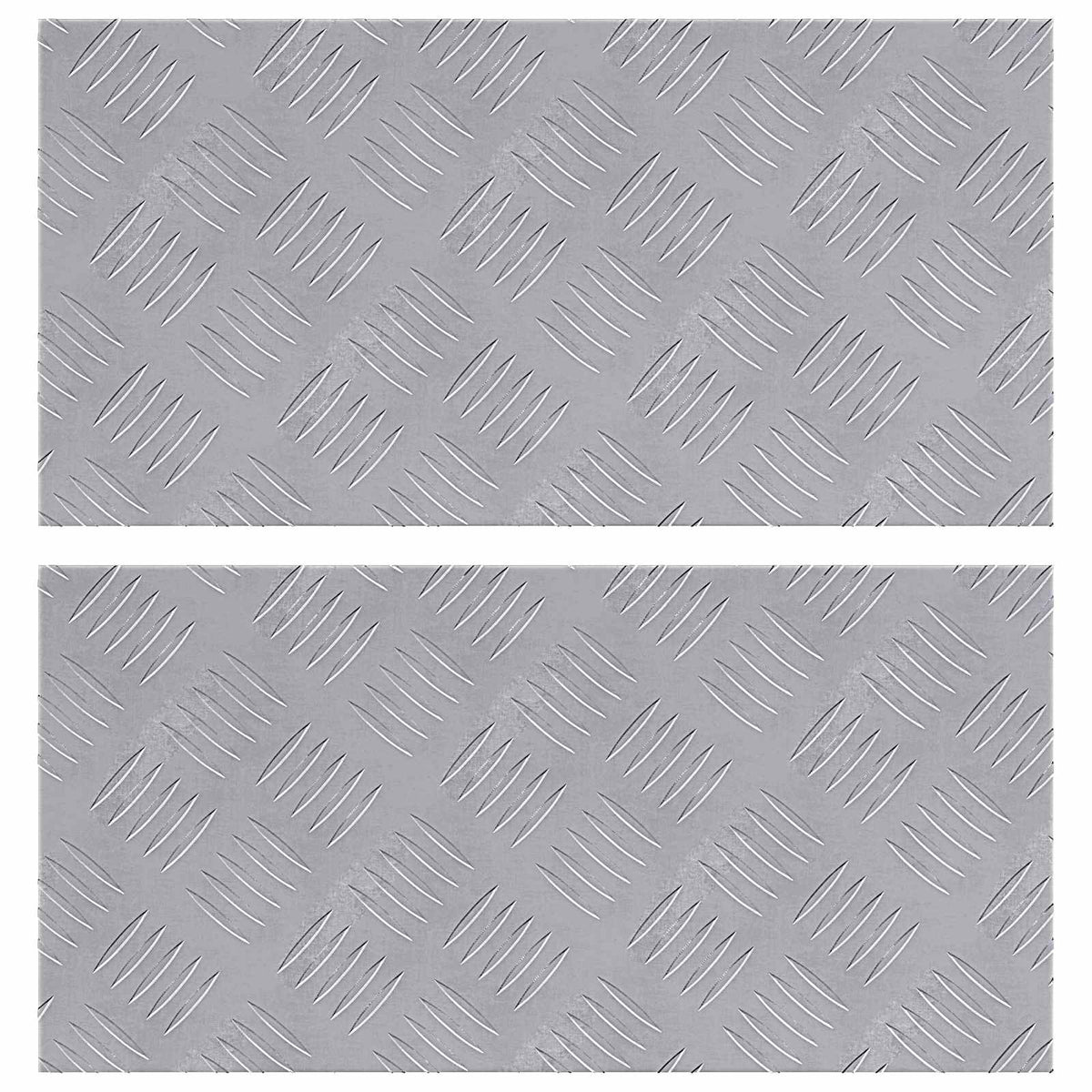 Stepenica Pravokutni 2 pcs Srebrno 50 x 25 cm Aluminij