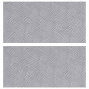 Stepenica Pravokutni 2 pcs Srebrno 50 x 25 cm Aluminij