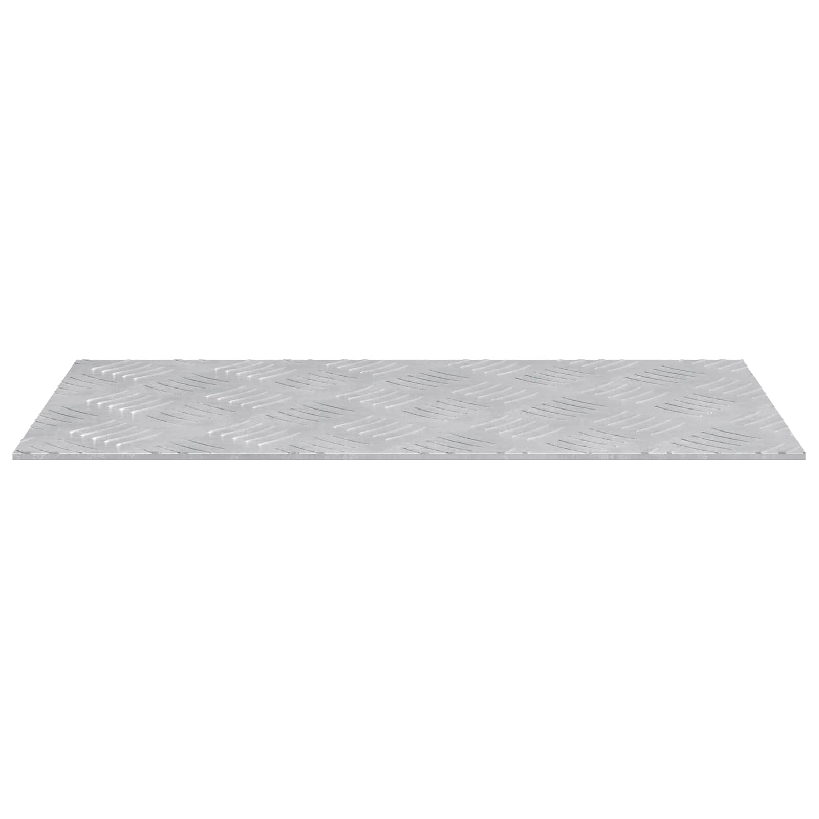 Stepenica Pravokutni 4 pcs Srebrno 50 x 25 cm Aluminij