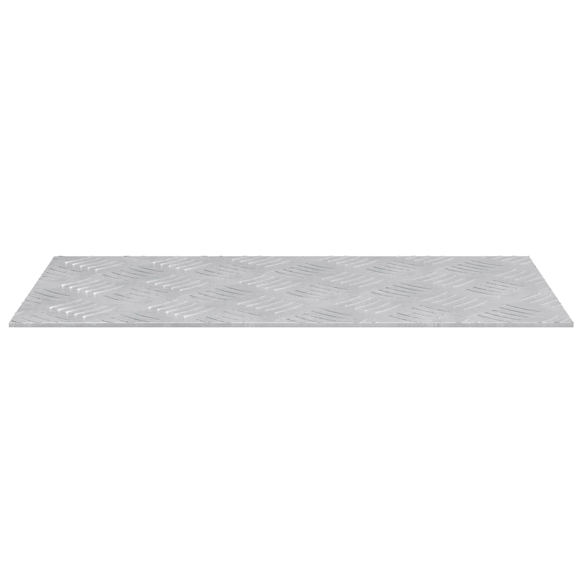 Stepenica Pravokutni 4 pcs Srebrno 50 x 25 cm Aluminij